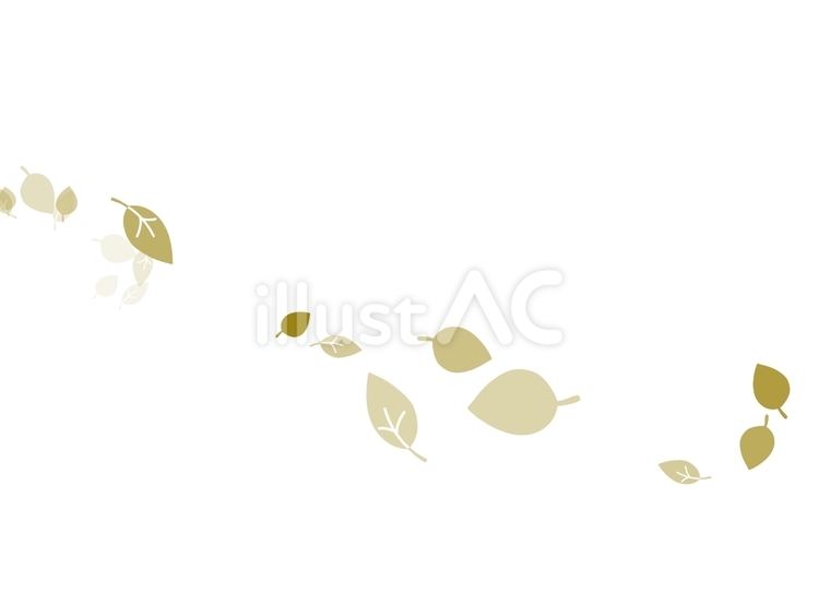 風に舞う葉っぱ　黄色 葉,葉っぱ,黄色のイラスト素材