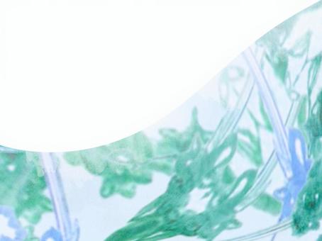 淡彩ステンドグラス-グリーン04 光,柔らかい,透明感,ステンドグラス,グラデーション,淡彩,風,空気感,背景,素材のイラスト素材