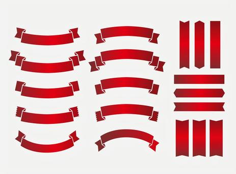 グラデーションリボン web,サイト,ec,ポップ,シンプル,カラフル,グラデーション,グラデ,色,帯のイラスト素材