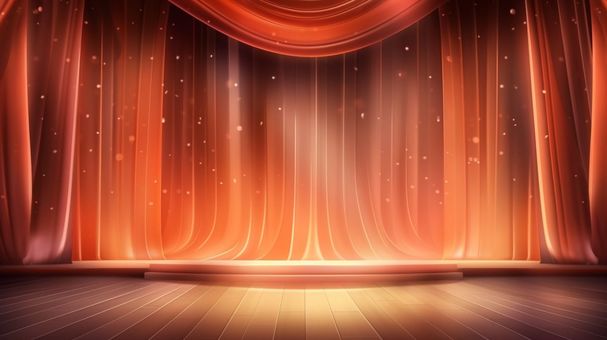 red curtain stage, , JPG