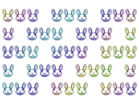 ウサギの壁紙 ウサギ,うさぎ,壁紙,背景,ポストカード,柄,パターン,ザラザラ,ノイズ,グラデーションのイラスト素材