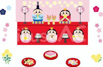 可愛いひな祭りセット