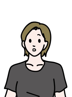 ポカンと口を開ける女性金髪 女性,ポカン,口,開ける,気づく,かわいい,おっとり,10代,20代,若いのイラスト素材