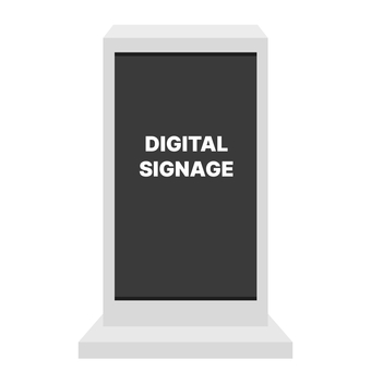 デジタルサイネージ デジタルサイネージ,電子ディスプレイ,signage,電子掲示板,看板,広告,テクノロジーのイラスト素材