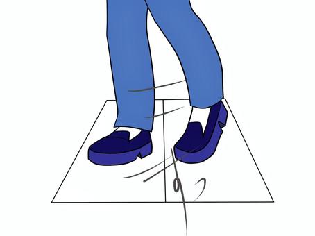 一歩足を引く 一歩足を引く 引く,足,すっ,退く,下がるのイラスト素材