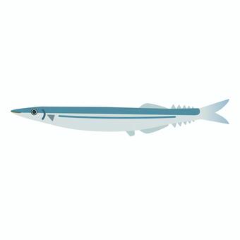秋刀魚のイラスト 秋刀魚,秋の味覚,魚,青魚,海産物,水産物,魚介類,海の幸,旬,食材のイラスト素材