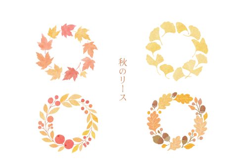 Illustration, акварельный, осень, кленовый, 