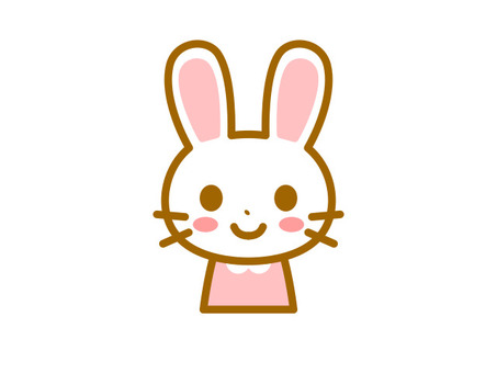 しろうさぎちゃん　ノーマル うさぎ,動物,キャラクター,生き物,獣のイラスト素材