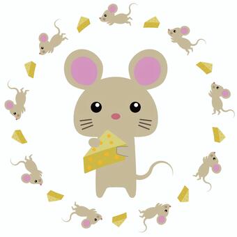 Mouse 08_12 (whole body, cheese), , JPG, PNG và AI