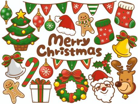 Illustration, christmas, santa claus, reindeer, 