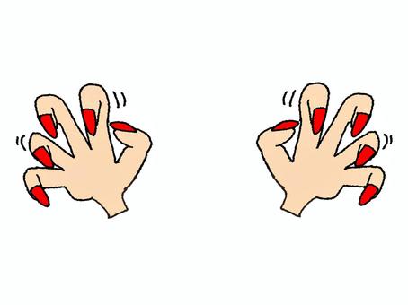 襲ってくる手 襲ってくる手 手,襲う,怖い,不思議,イメージ,お知らせ用,宣伝用,pop調,手描き,挿絵のイラスト素材