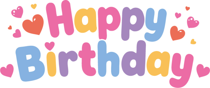 誕生日14 ハッピーバースデー,お祝い,ハート,飾り,かわいい,やさしい,ポップ,おしゃれ,パーティー,記念日のイラスト素材