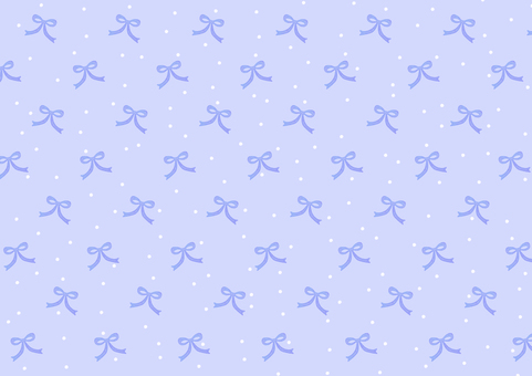 ランダムドットと水彩リボン背景(青 リボン,ドット,背景,水玉,青,青色,手描き,手書き,可愛い,バックグラウンドのイラスト素材