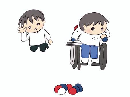 ボッチャ ボッチャ ボッチャ,ニュースポーツ,球技,レジャー,運動のイラスト素材