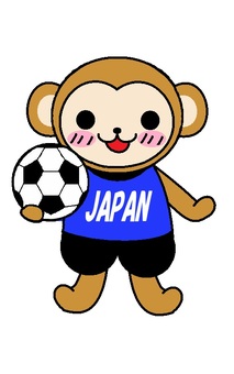 サッカー サッカー,さる,スポーツ,動物のイラスト素材