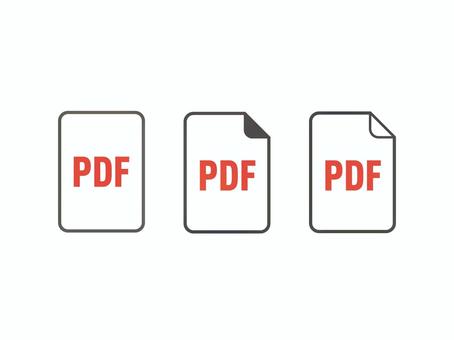 ＜pdf＞拡張子ファイルアイコン ファイル,文字入り,アイコン,ドキュメント,データ,シンプル,フラット,角丸,四角,かわいいのイラスト素材