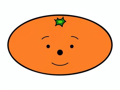 顔つきのみかん みかん,ビタミンc,柑橘,柑橘類,フルーツ,果物,デザート,冬,顔,眉毛のイラスト素材