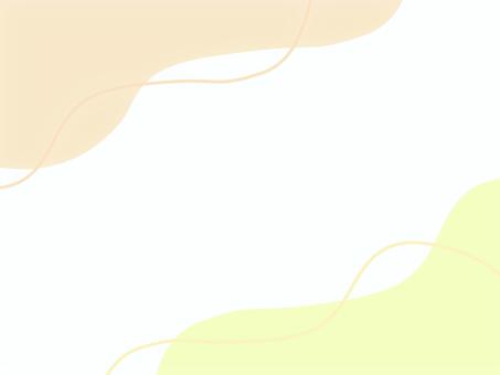 手描き流体シェイプ背景 オレンジ 黄色 背景,パステル,流体,シェイプ,くすみ,黄色,オレンジ,ふんわり,かわいい,やわらかいのイラスト素材