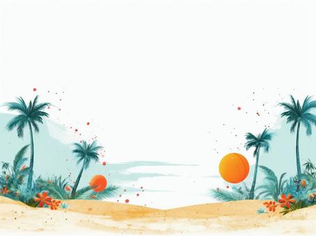 The open seaside scenery that spreads out on the sandy beach, JPG The open seaside scenery that spreads out on the sandy beach, , JPG