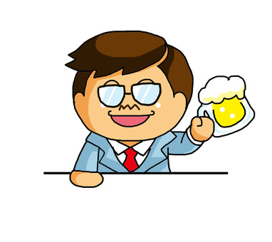 Businessman toast, uncle, , JPG and PNG