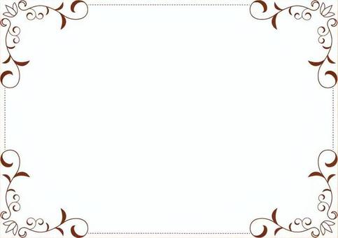 アンティークフレーム41・ブラウン フレーム,枠,飾り枠,おしゃれフレーム,アンティークフレーム,クラシックフレーム,茶色枠,ブラウンフレーム,背景,壁紙のイラスト素材