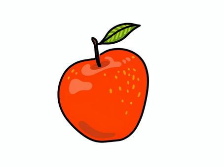 シンプルなりんごのイラスト りんご,果実,食べ物,秋,収穫,フルーツ,実,フレッシュ,オーガニック,ヘルシーのイラスト素材
