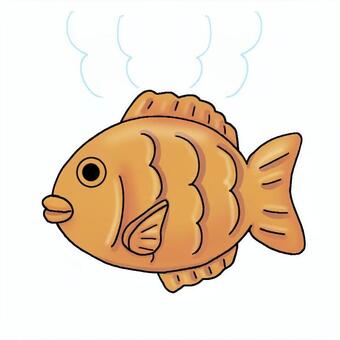 鯛焼き 鯛焼き,食べ物,シンプル,和菓子,スイーツ,レシピのイラスト素材