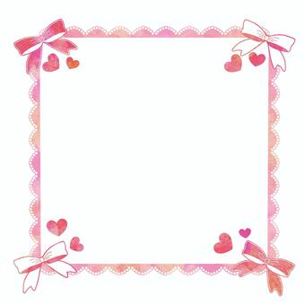 Valentine ribbon and lace, , JPG and PNG