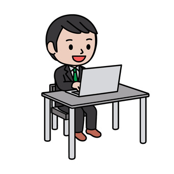 パソコンする人