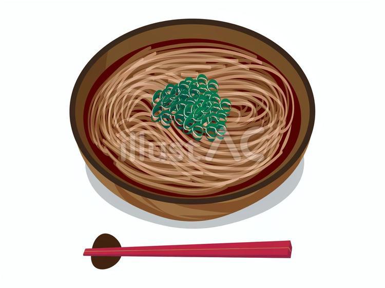 かけ蕎麦 そば,かけそば,蕎麦のイラスト素材
