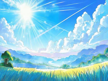 shining summer sky, , JPG