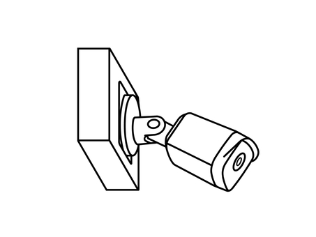 防犯カメラ 監視カメラ,防犯カメラ,ビデオ,録画,撮影,映像,セキュリティ,警備,安全,安心のイラスト素材