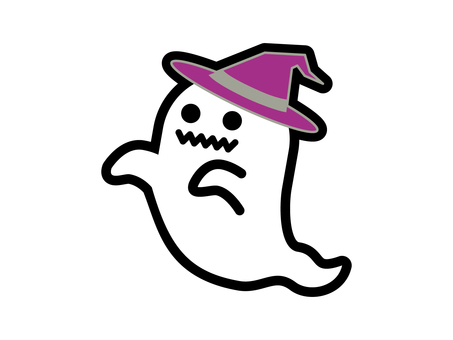 飛ぶおばけ 飛ぶおばけ ハロウィン,おばけ,ハッピーハロウィン,キャラクター,halloween,10月,秋,ゴースト,帽子,白のイラスト素材