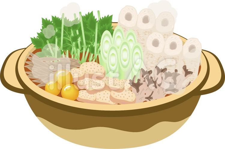 きりたんぽ鍋 鍋,きりたんぽ鍋,きりたんぽのイラスト素材