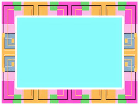 popや広告のフレーム枠の素材の背景画像 pop,広告,フレーム,枠,カラフル,パステルカラー,コピースペース,テキストスペース,フリースペース,キュートのイラスト素材