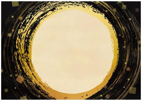 和風背景素材03 和風背景素材03 和風,和柄,金,黒,和,高級,背景,壁紙,円,丸のイラスト素材