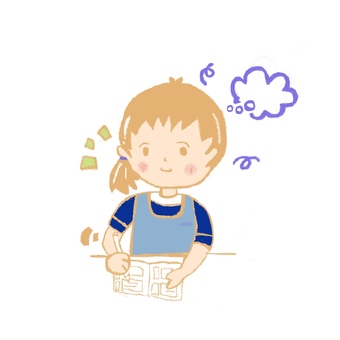 連絡帳を書く保育士　 保育,幼稚園,実習,連絡帳,日誌のイラスト素材