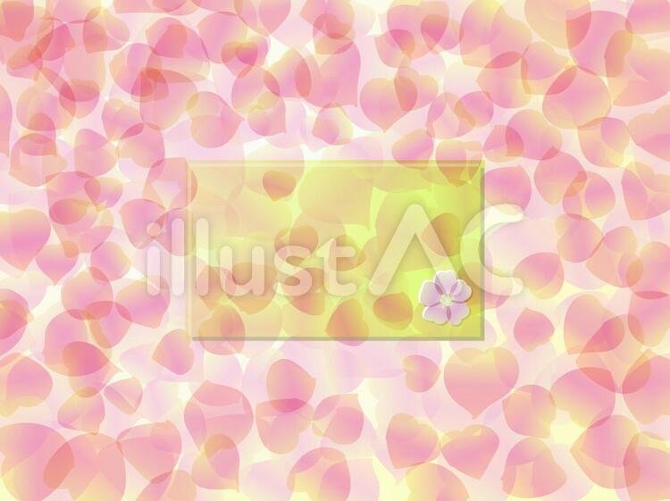 ちりばめた花びら03 花びら,オレンジ,背景デザインのイラスト素材