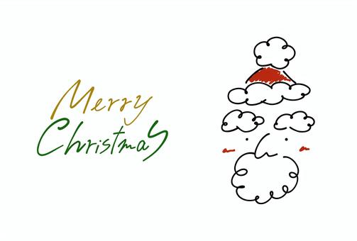 クリスマスカード 横 クリスマスカード 横 文字,手書き,英語のイラスト素材
