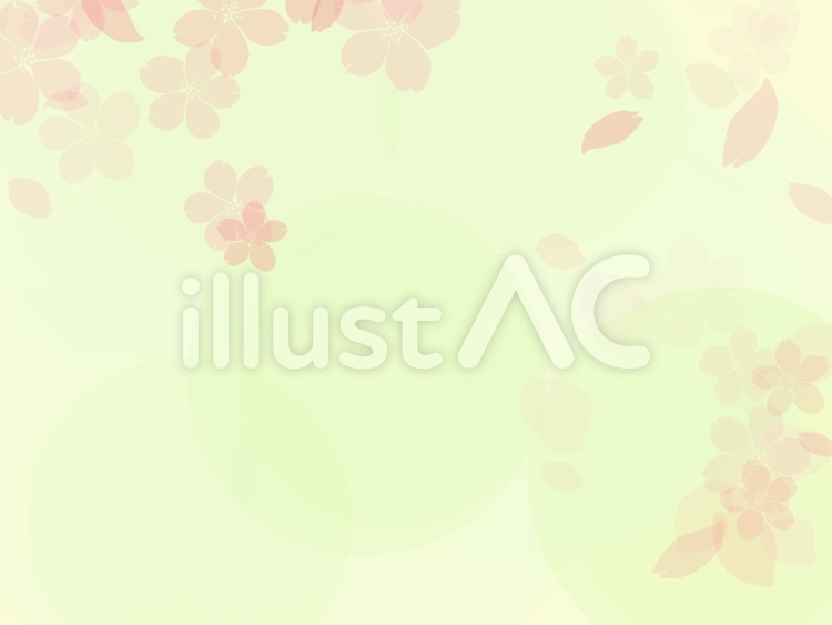 桜の背景　 桜,春,黄緑のイラスト素材