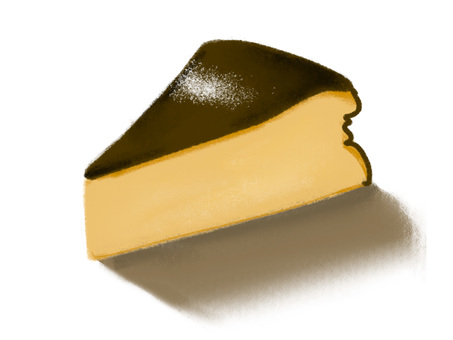 バスクチーズケーキ バスク,バスクチーズケーキ,チーズケーキ,ケーキ,スイーツ,デザート,お菓子,おいしい,ティータイム,おやつのイラスト素材