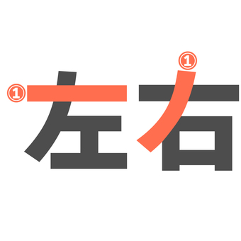 左右の書き順 左右,書き順,漢字,学習,左,右,一画目のイラスト素材