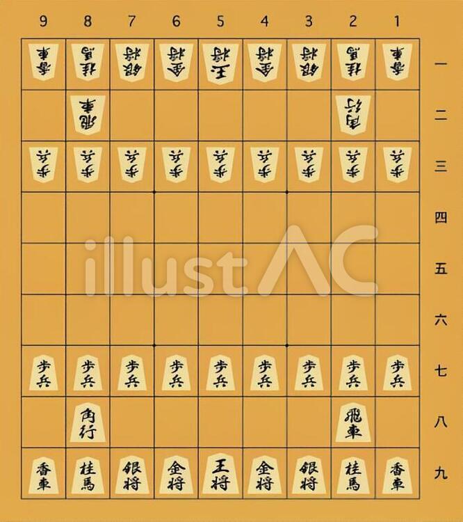 将棋1c 将棋,将棋盤,ゲームのイラスト素材