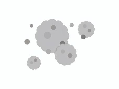 ハウスダスト・ほこり ハウスダスト,ほこり,綿ぼこり,塵,カビ,汚れ,排気ガス,汚い,空気,汚染のイラスト素材