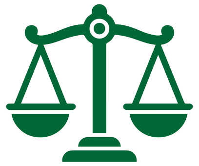 天秤のアイコン 緑 天秤,はかり,比較,バランス,法律,正義,平等,公正,重さ,比べるのイラスト素材