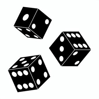 サイコロ サイコロ,おもちゃ,ホビー,遊び,双六,道具,物,シルエット,黒のイラスト素材