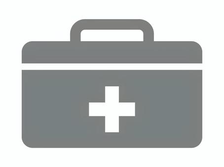 救急箱アイコン（くすり箱マーク） 救急箱,アイコン,くすり箱,マーク,応急処置,ピクトグラム,薬,シルエット,医療用品,デザインのイラスト素材