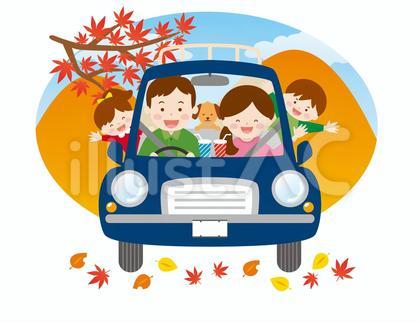 家族でドライブ09_紅葉01