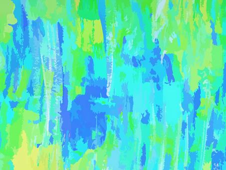 水色と黄緑の抽象テクスチャ 背景,テクスチャ,絵の具,アクリル絵の具,手描き,不規則,混沌,アート,デザイン,水色のイラスト素材