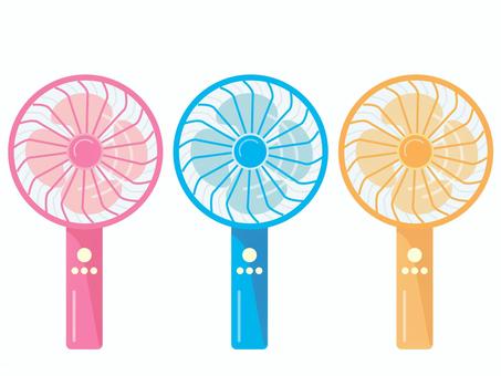 Illustration, handy fan, summer, fan, 